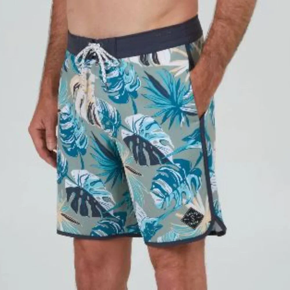 Salty Crew Leafy Hawaiian Board Shorts 33